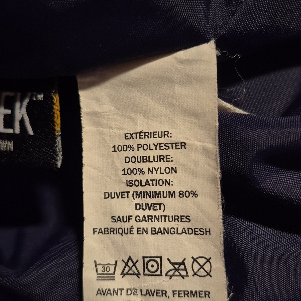 LL Bean DownTek Down Puffer Jacket Womens Size M Navy Blue Pertek Classic 295967 - Picture 7 of 7